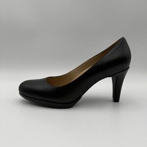 Naturalizer Michelle Black Leather Pump Women’s 8M